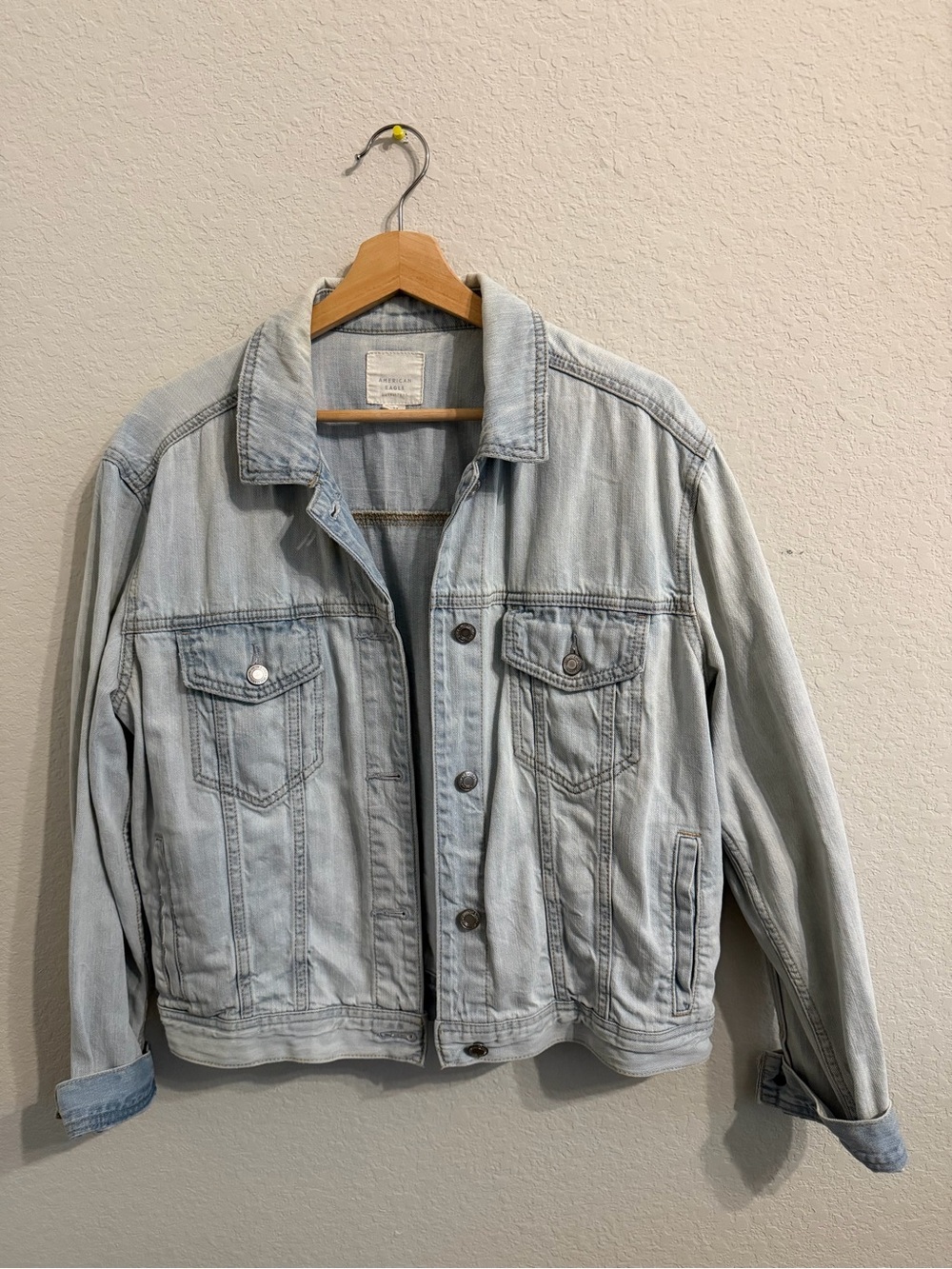 American Eagle Outfitters Light Blue Denim Jacket